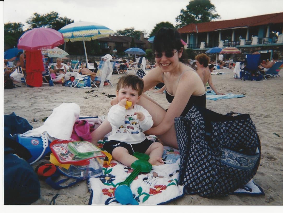 Meg and baby Ethan 2003