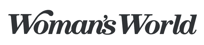 The image shows the logo of "Woman's World" in bold, black letters with a slightly cursive style for the "W" and "W", reflecting a creative flair similar to designing SEL curriculum.