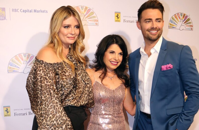 Three people pose together, embodying vibrant expressions of SEL activities. The woman on the left sports a leopard print top, the woman in the center dazzles in a sequined dress, and the man on the right dons a blue suit. They stand against a logo backdrop, radiating confidence and camaraderie.