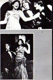 A black-and-white photo collage with two images. The top shows three people in formal attire, laughing and smiling, embodying the spirit of social emotional learning activities. The bottom depicts a person in a gown and another in a suit, posing dramatically.